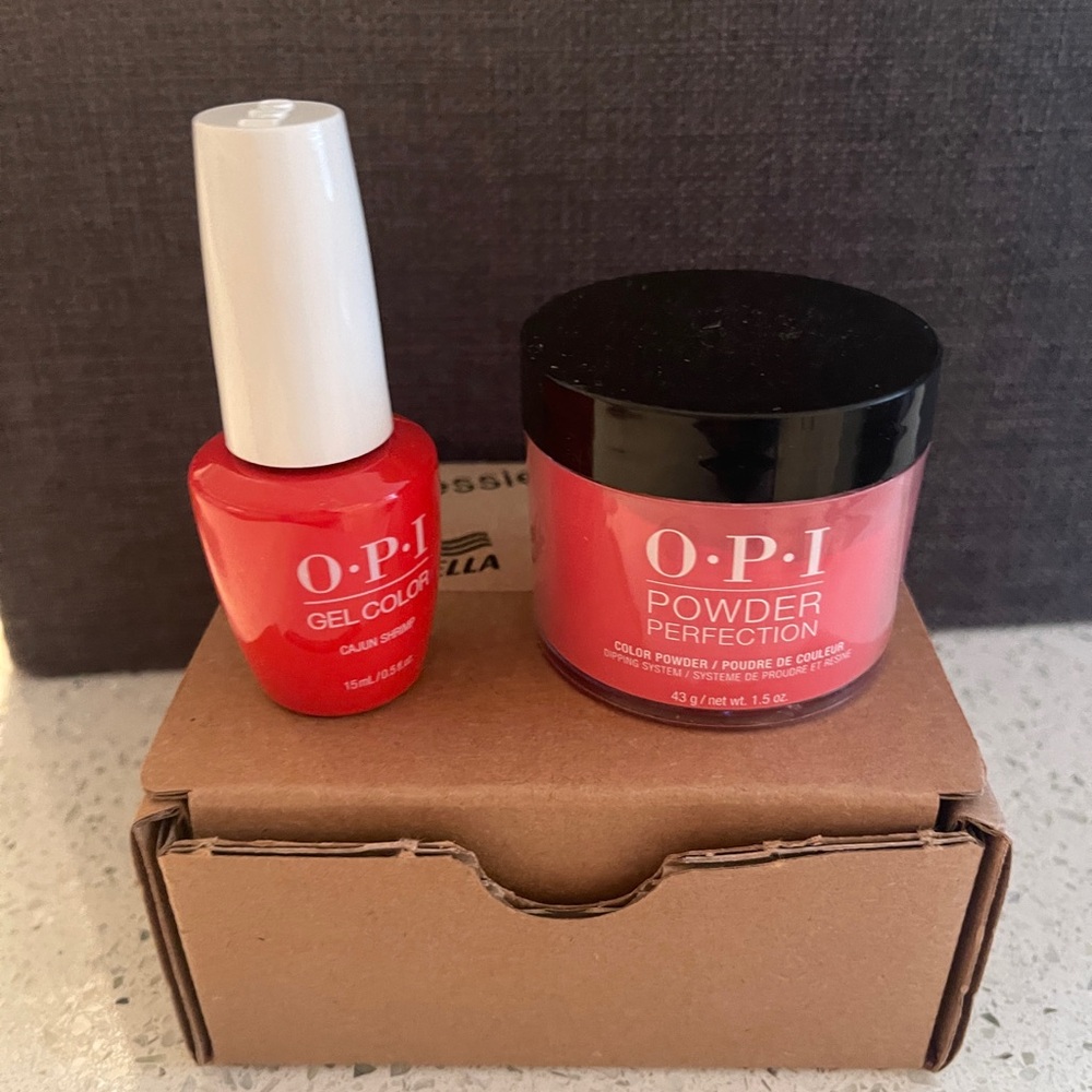 OPI Gel & Powder Dip Nail Polish - Cajun Shrimp - Brand New
